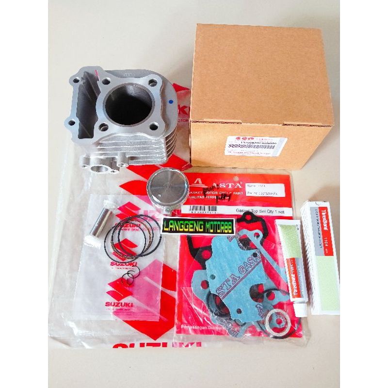 BLOK SEHER KOMPLIT+PISTON KIT SUZUKI NEX /NEX 2/ADRESS LEST