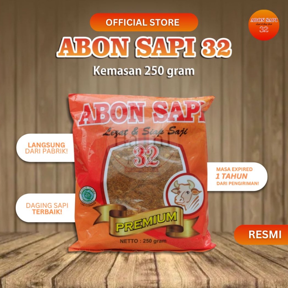 

[✄D79/] ABON SAPI 32 250GR Asli Premium Lezat Tanpa Pengawet / ABON 32 / Abon Sapi Siap Saji Halal MUI / Abon Grosir / Abon Kiloan / Abon Bawang / Abon Kriuk / Abon Anak / Abon MPASI Sehat / Abon Daging Sapi / Abon Murah [208]