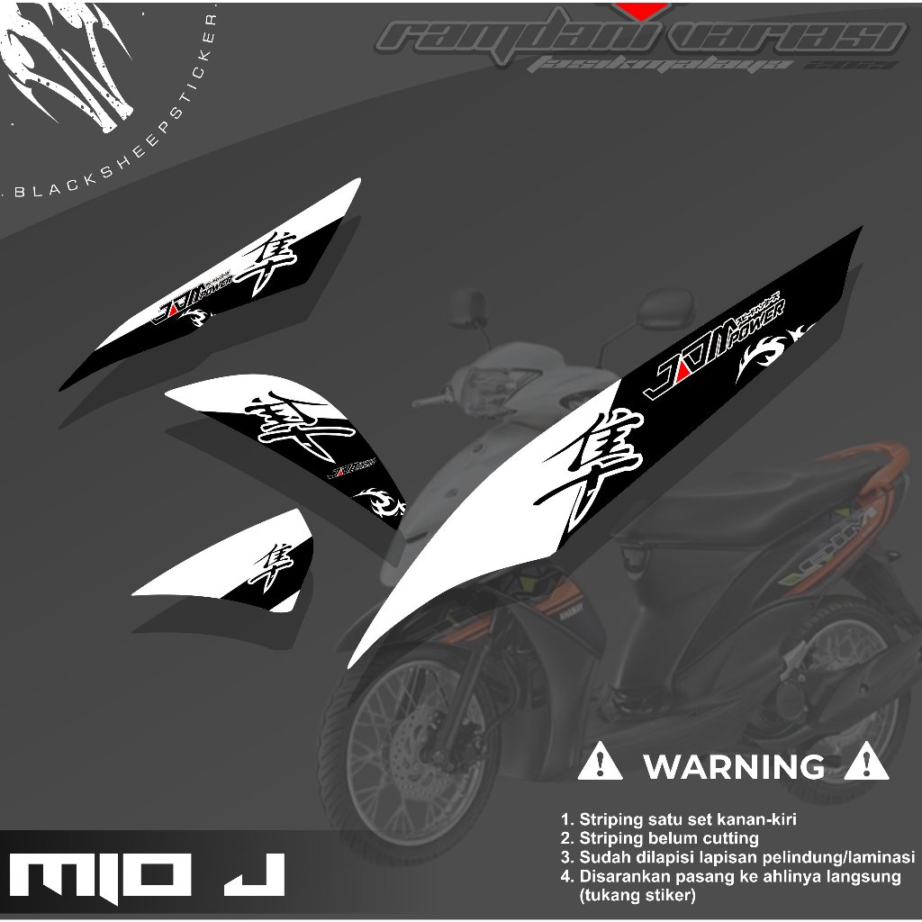 STRIPING MIO J - STRIPING VARIASI MIO J - STIKER MIO JDM TERBARU