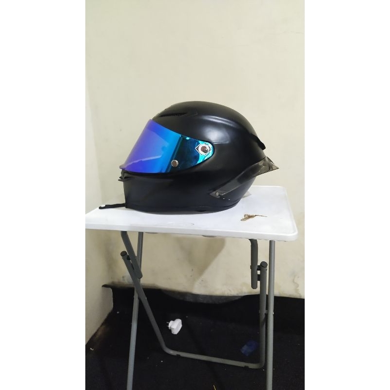 helm fullface murah agv pista clone basic cetakan grade A