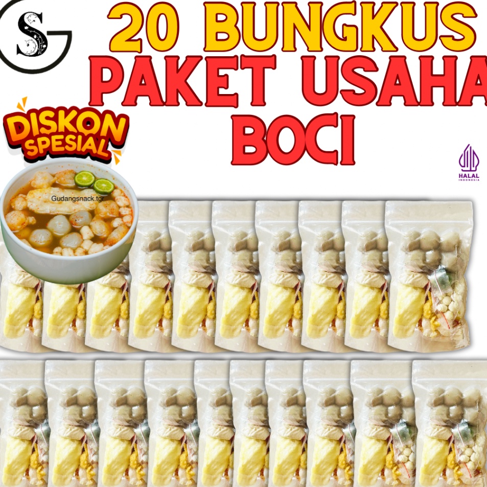 

YDYY5966 (D2289) 20 BUNGKUS BASO ACI ORI PAKET USAHA MAKANAN INSTAN KALDU PEDAS