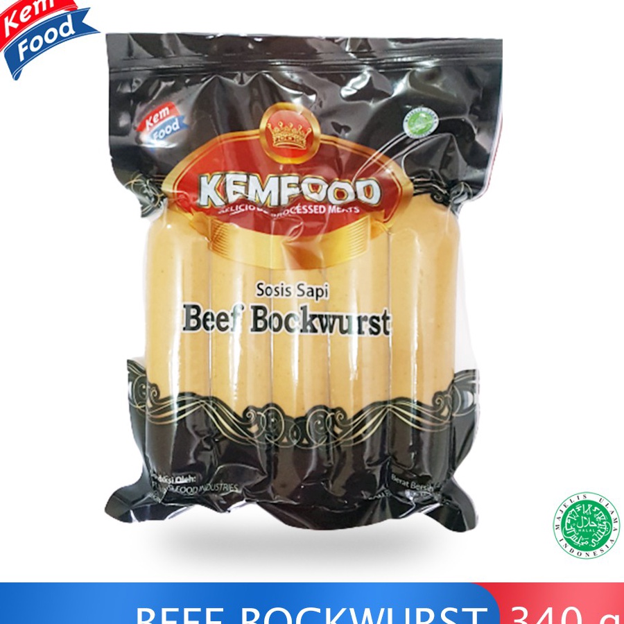 

FKFG7349 Terbaru Kemfood Beef Bockwurst - Sosis Sapi 340 gr