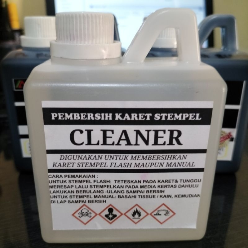 

CLEANER / PEMBESIH KARET STEMPEL / PENGHAPUS TINTA PERMANENT .ISI .500 ML