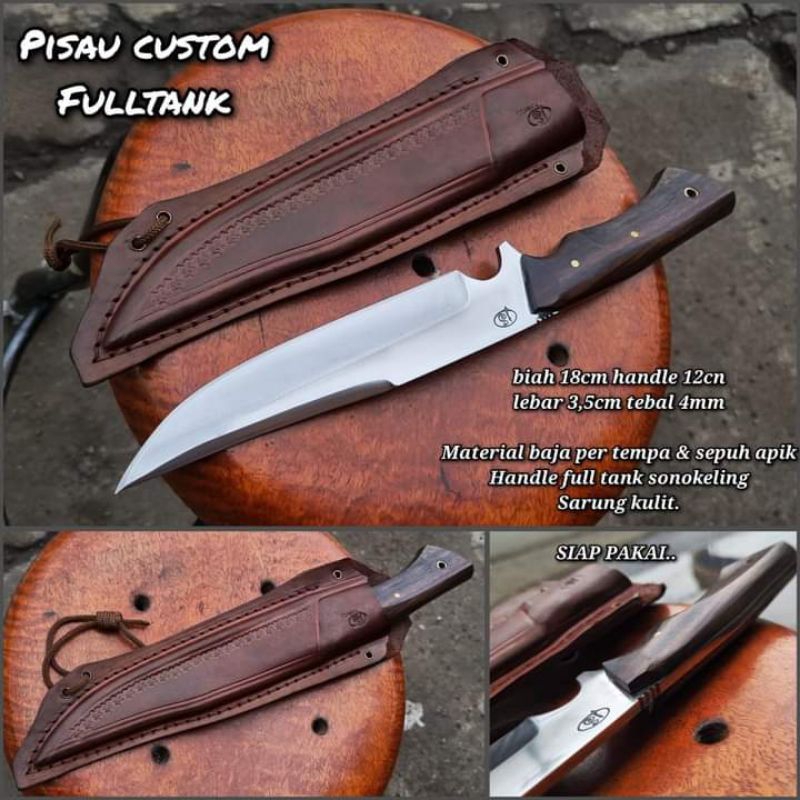pisau bowie custome fulltang anti gompal