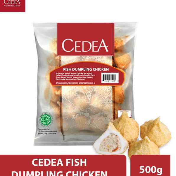 

ZYZV6105 9.9 BRANDS FESTIVAL Cedea Dumpling Ikan Isi Ayam dan Keju 500 gr