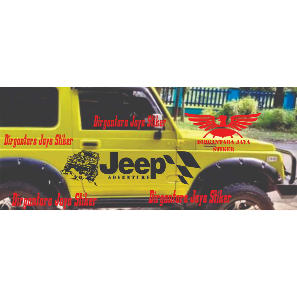 STIKER MOBIL JEEP STICKER MOBIL JEEP ADVENTURE STIKER MOBIL JEEP ACVENTURE OFFROAD STICKER MOBIL OFF
