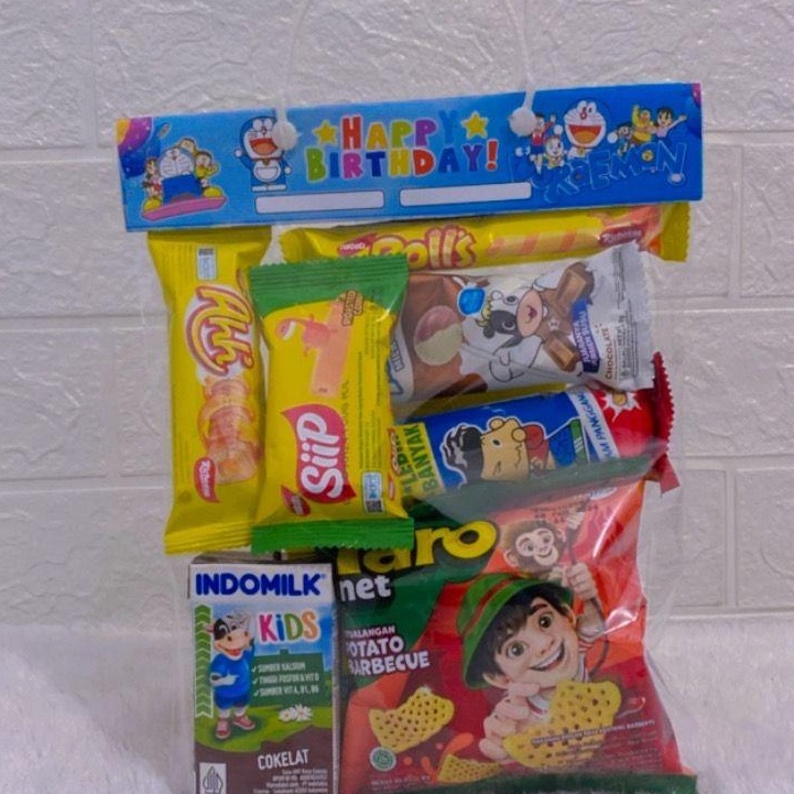 

LZTP4249 DISKON!!!!!!! SNACK ULANG TAHUN ANAK TERLARIS / HAMPERS ULANG TAHUN / BINGKISAN SNACK ULTAH 10k