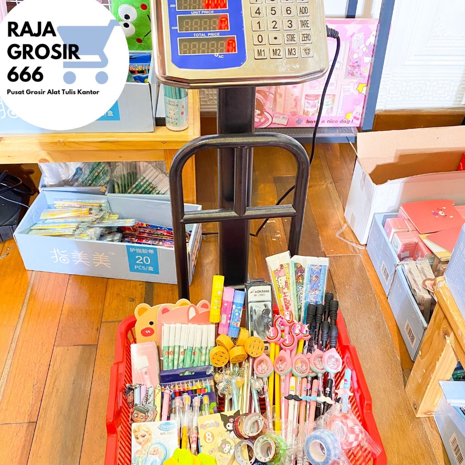 

Rajagrosir PAKET ALAT TULIS 1000 GRAM atau 1 KG Stationery