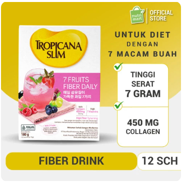 

Tropicana Slim 7 Fruits Fiber Daily 12 Sachet