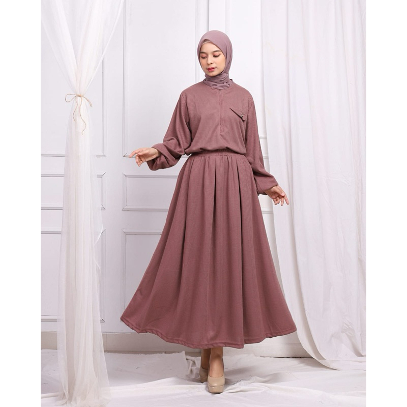 ONE SET ROK WAFFLE UNIQLO PREMIUM IMPORT BUSUI NEW KONDANGAN