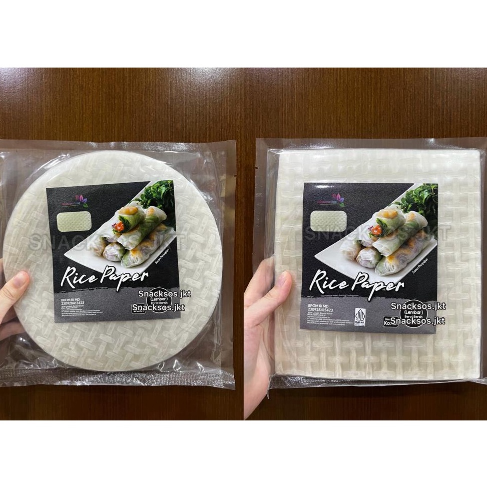 

NYGX9151 READY STOK Rice Paper / Banh Trang High Quality Rice Paper 22cm / Kulit Lumpia Vietnam Rice Paper / Rice Roll Spring Roll
