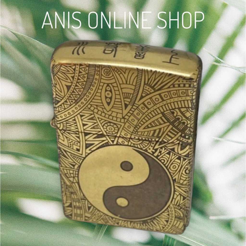 Korek Api Zippo Motif Master Yin & Yang Gravir Full Sisi
