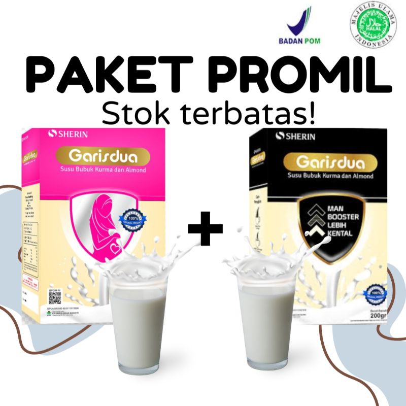 

PAKET PROMIL SHERIN GARISDUA SUSU BUBUK KURMA DAN ALMOND 200GRAM