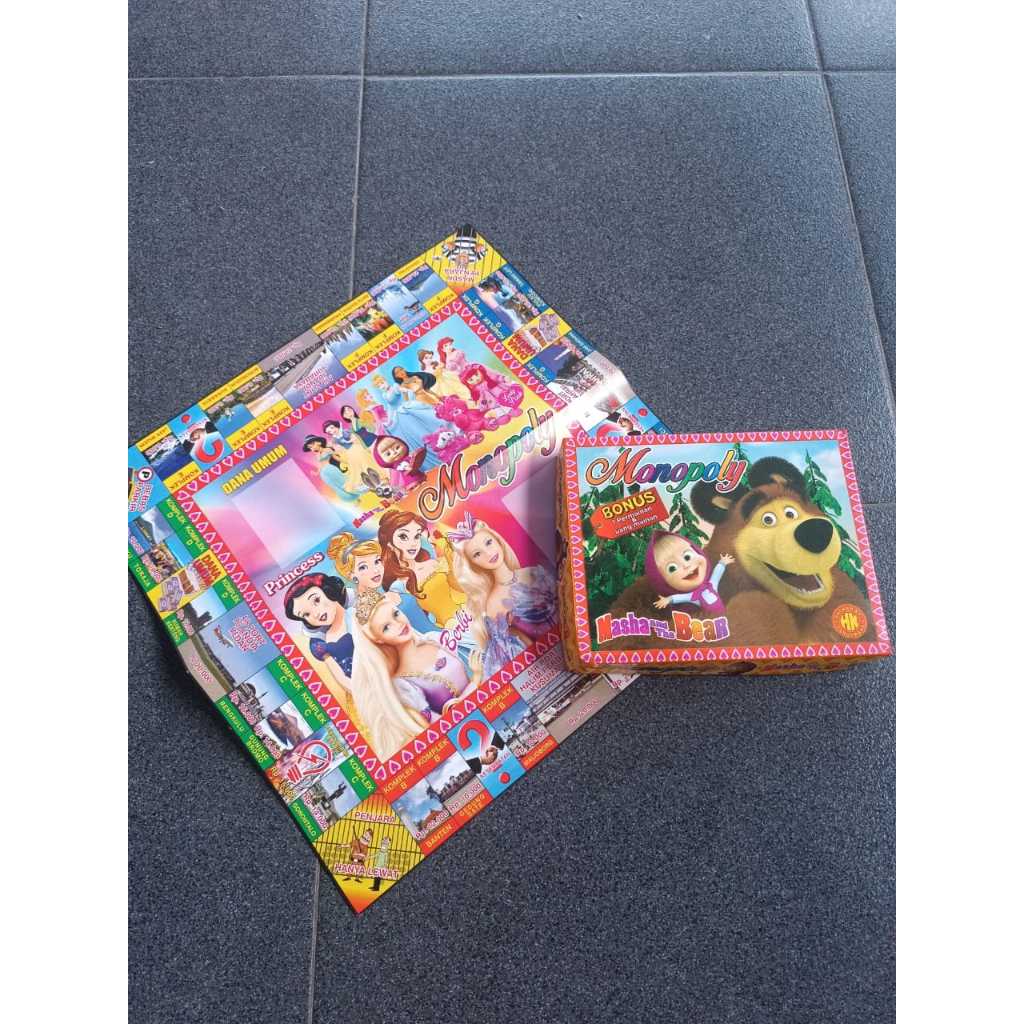 PAPAN MONOPOLI LUDO ULAR TANGGA KERTAS 1 PAK