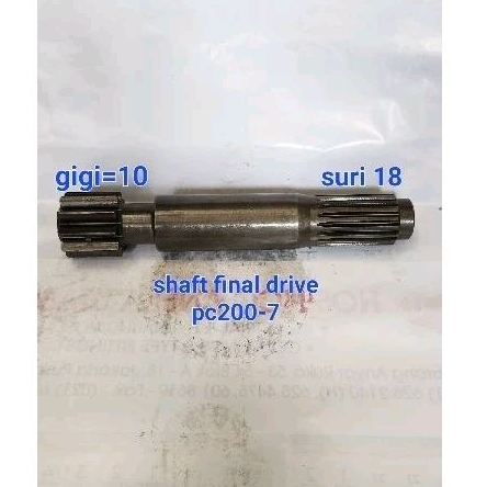 SHAFT FINAL DRIVE KOMATSU PC200-7