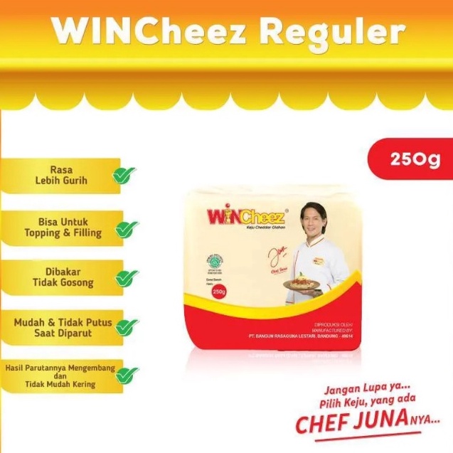 

[PRODUK EE07A92] KEJU WINCHEEZ 250gr / Keju Cheddar Winchees / Keju Winchiz BEST SELLER ➥Terbaru