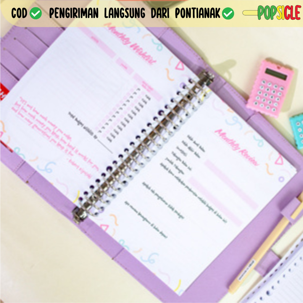 

Loose Leaf Flashee Rencana Keuangan Financial Planner A5 20 Ring B5 26 Ring Isi Binder Keuangan