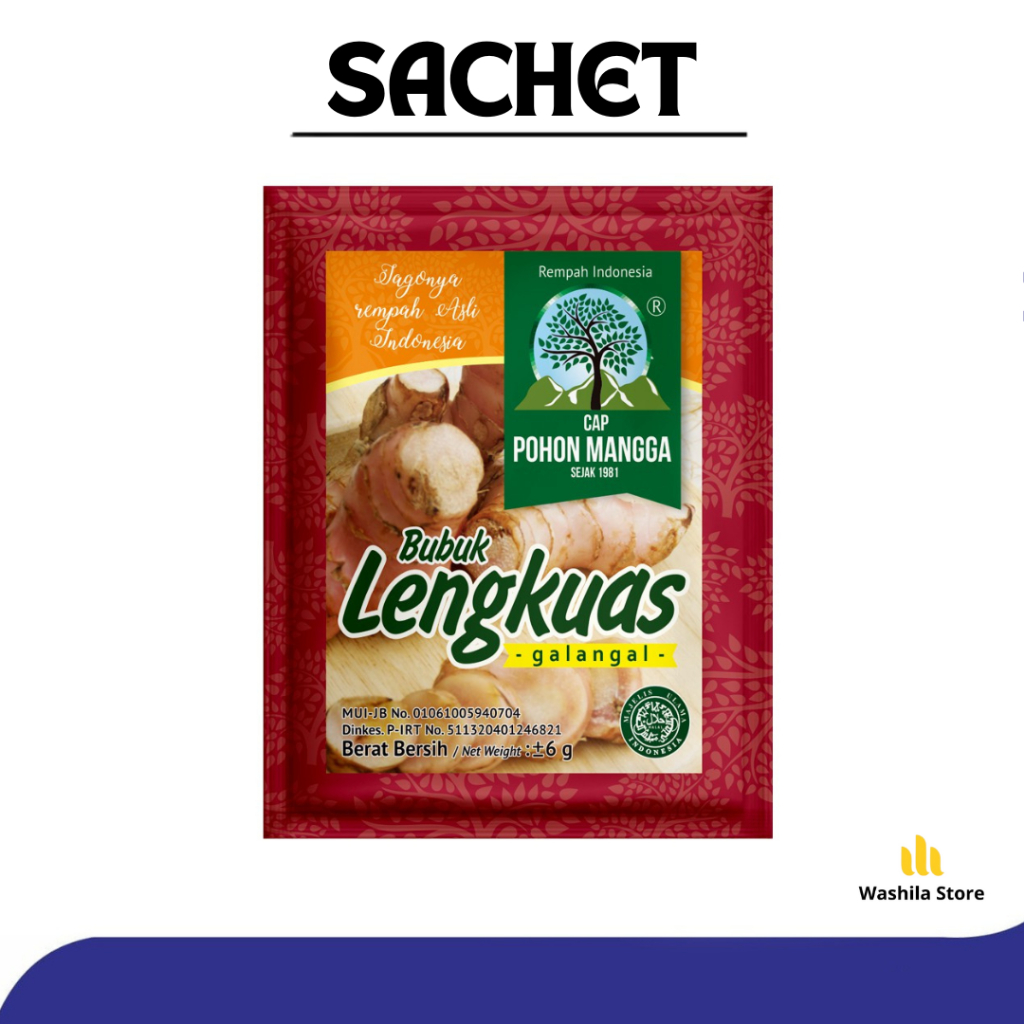 

SACHET - Bumbu LENGKUAS Laja Bubuk Cap Pohon Mangga Bumbu Lengkuas 1 Sachet