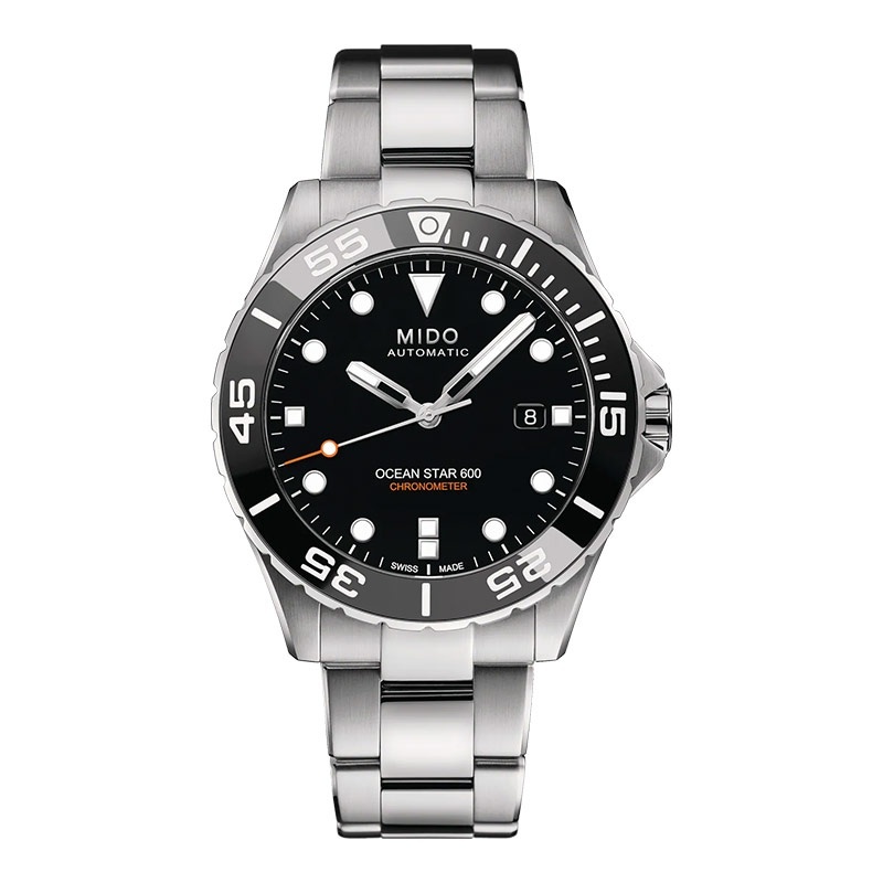 Jam Tangan Pria MIDO Ocean Star M026.608.11.051.00 COSC 600 Chronometer Automatic Black Dial Stainle