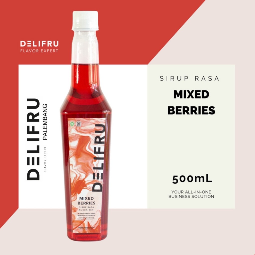 

Delifru Syrup Mixed Berries - Sirup Aneka Buah Beri 500 ml