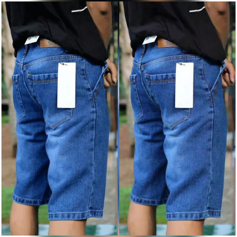 CELANA JEANS PENDEK PRIA LAKI LAKI COWOK CELANA JIN DENIM