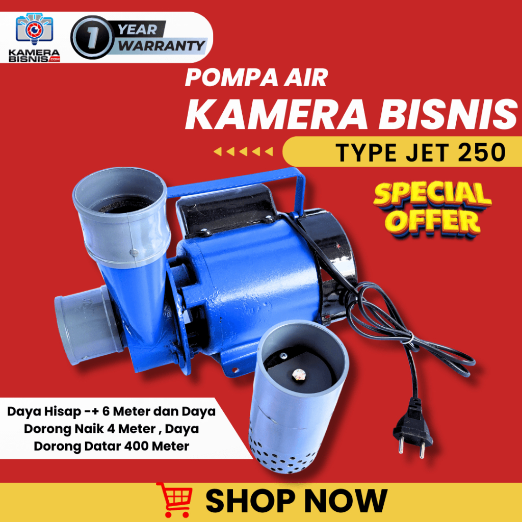 Pompa modifikasi pipa 2 dim kapasitas besar pompa air untuk rumah tangga pengisian toren rumah sirku