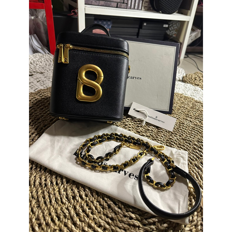 PRELOVED BUTTONSCARVES ALVA VANITY BAG BLACK TAS BS SECOND BEKAS GOOD CONDITION BUKAN NEW READY BALI