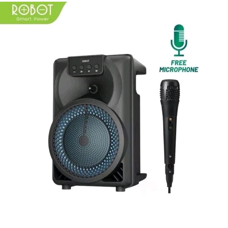 ROBOT RB350 Speaker Karaoke Portable Bluetooth 5.3 With Microphone RGB