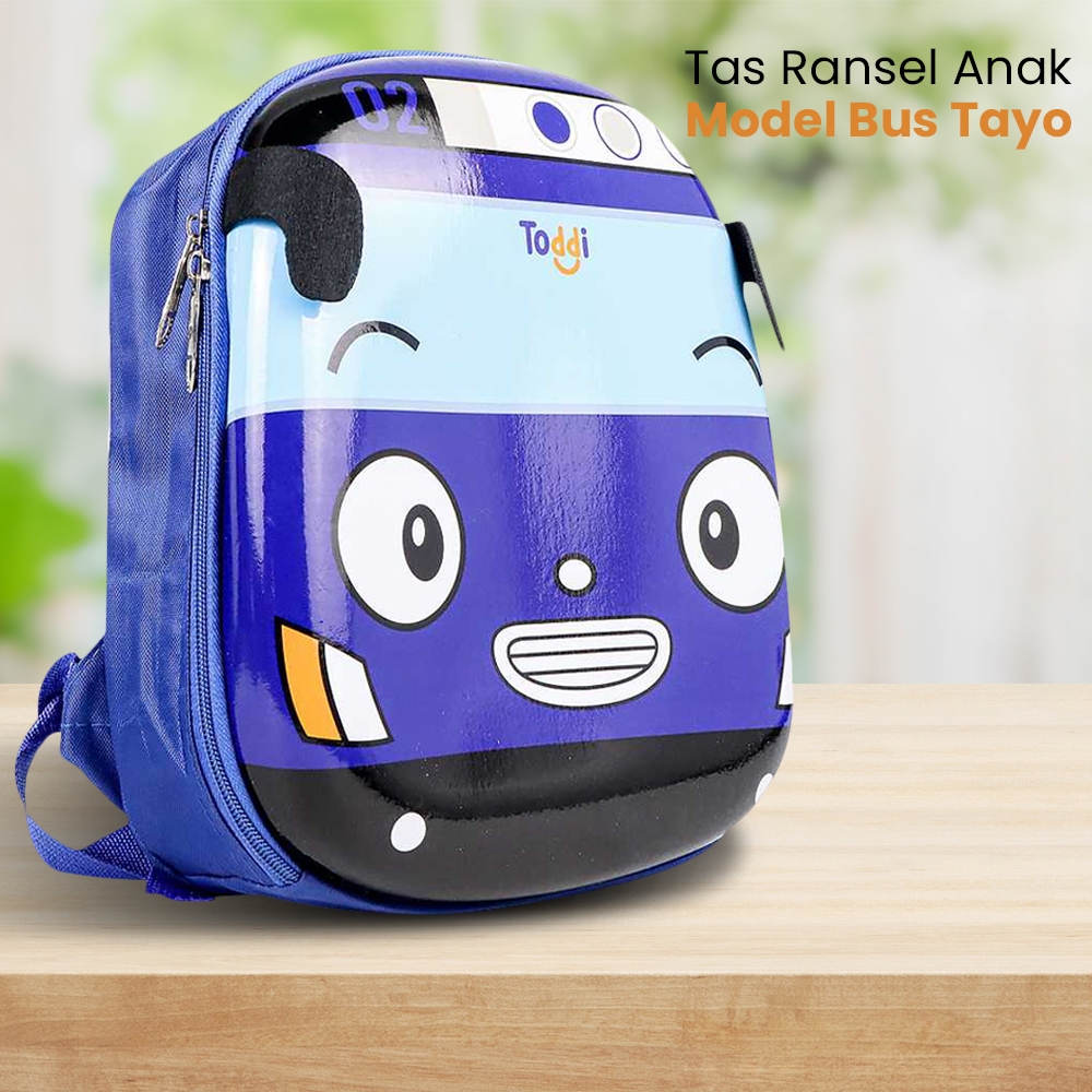 Tas Ransel Anak Anti Air Tas Karakter Bus Tayo Tas Anak PAUD TK SD Tas Sekolah Tayo