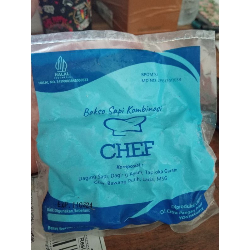 

Bakso Chef isi 12 biji 120gr