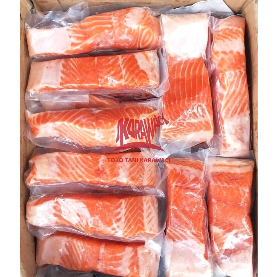 

KODE GDW902 Ikan Salmon Fillet / Salmon Fillet Norwegia @200gr - PREMIUM