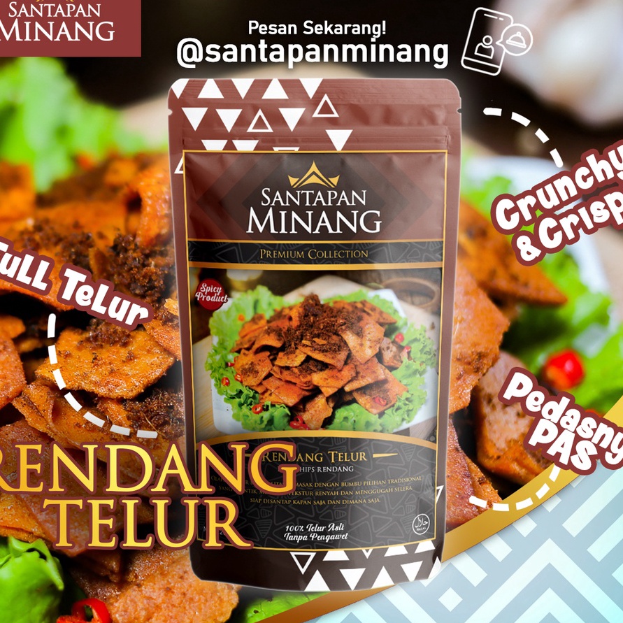 

KODE RNB291 Rendang Telur Kering Santapan Minang Premium
