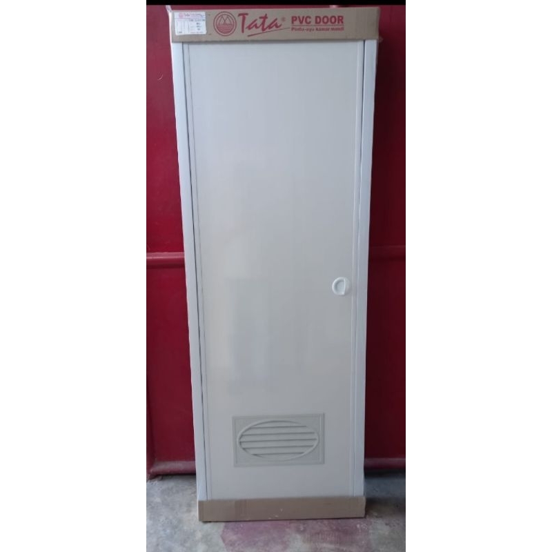 Pintu Kamar Mandi PVC TATA Kualitas Terbaik | Pintu 1 set dengan Kusen Kloset KM TEBAL
