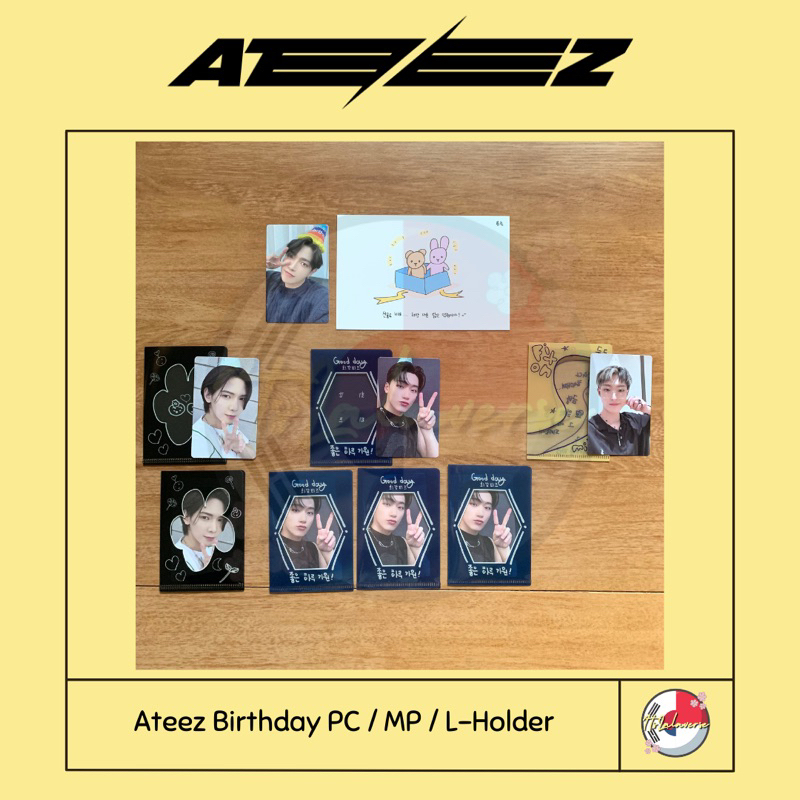 ATEEZ MD BIRTHDAY - PC & Message Postcard Hongjoong Yeosang