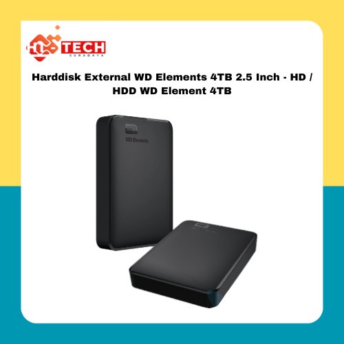 Harddisk External WD Elements 4TB 2.5 Inch - HD / HDD WD Element 4TB