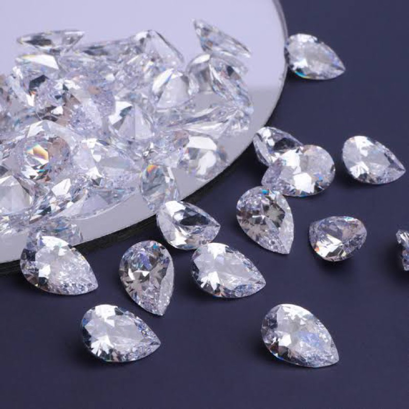 moissanite pear shape 2*3 mm airmata diamond