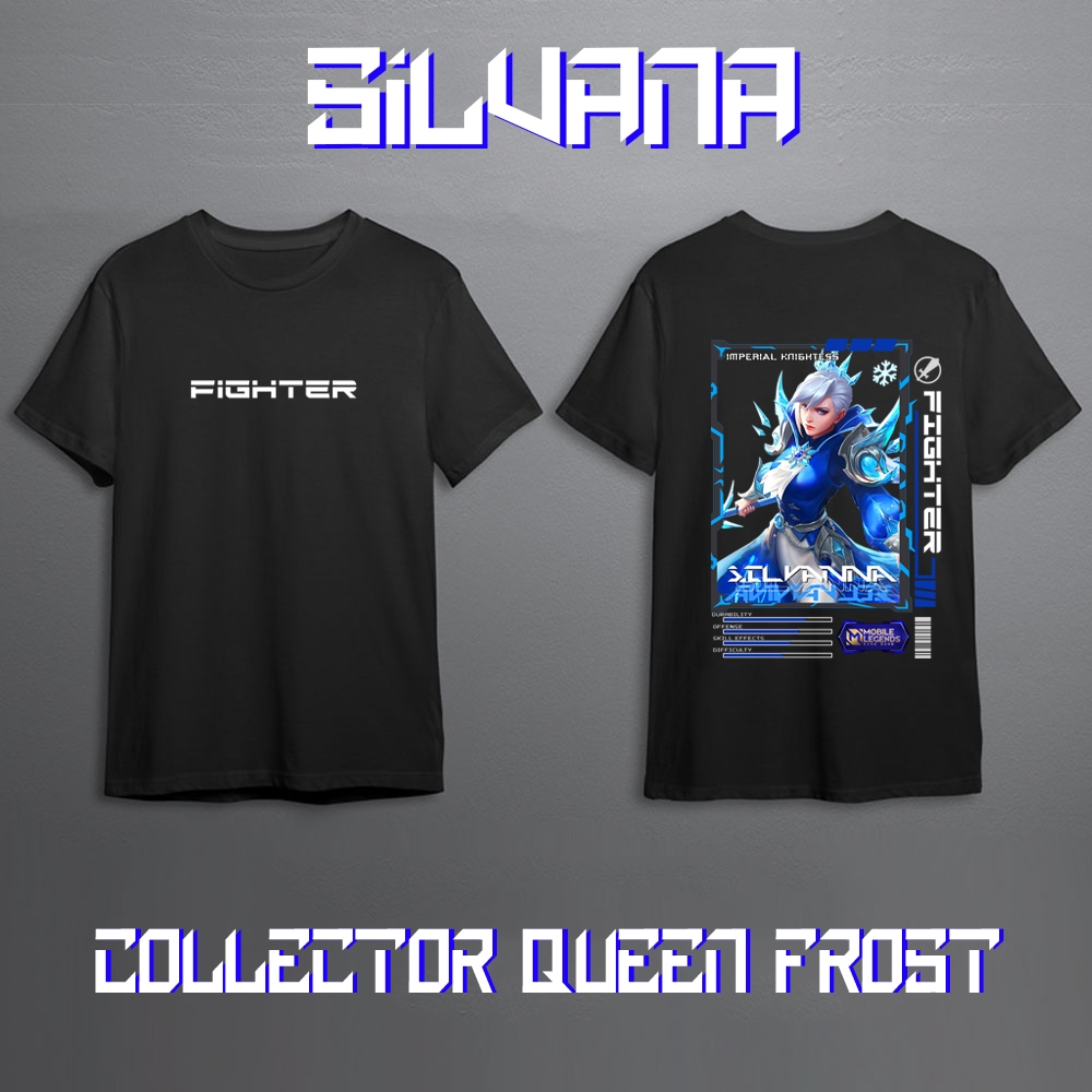 Kaos Pria Mobile Legend Hero SILVANA FIGHTER Skin Keren//Kaos Mobile Legend//Kaos ML//Kaos Skin