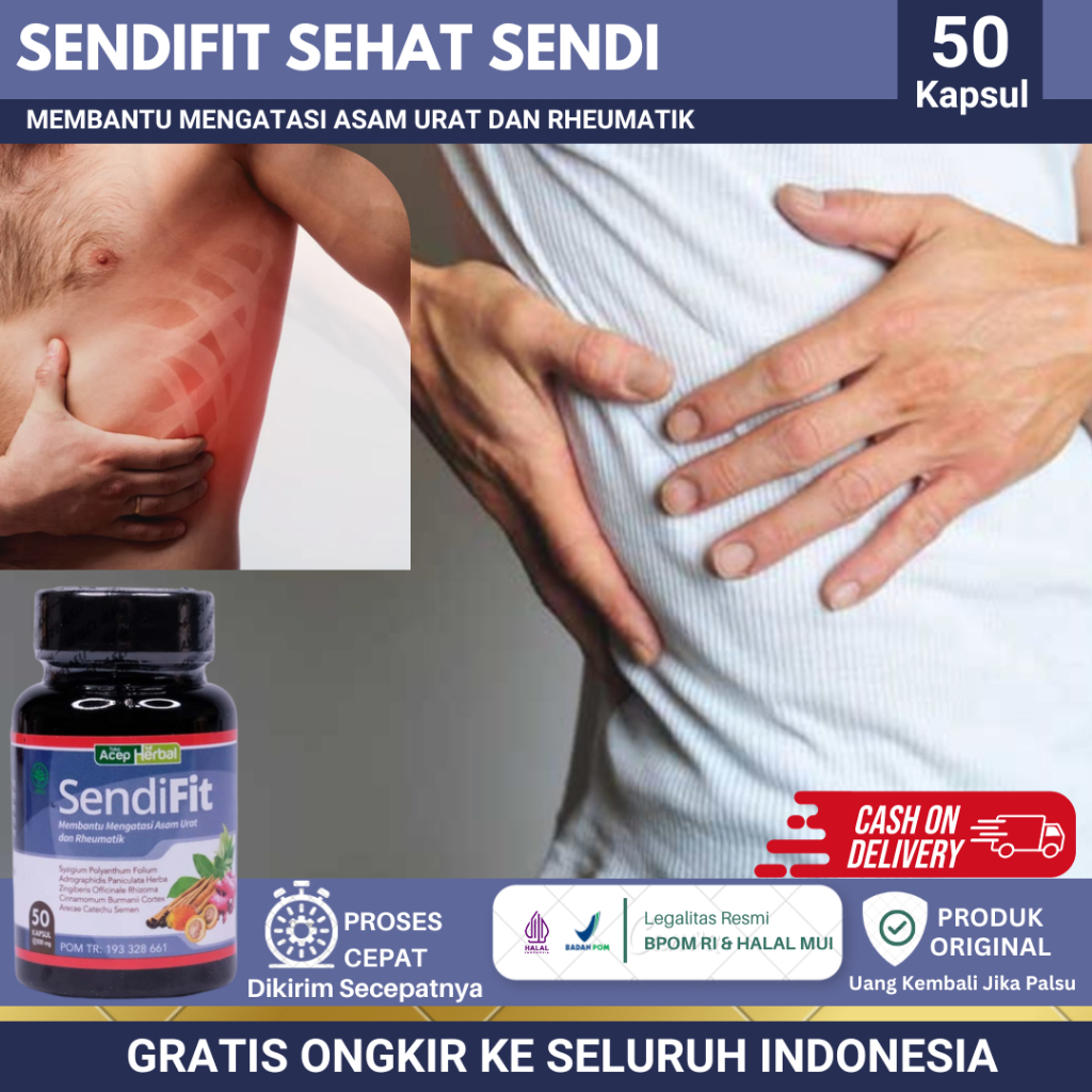 SendiFit - Obat Sakit Tulang Rusuk, Radang Tulang Rawan Dada, Sakit Tulang Rusuk Kiri/kanan, Cedera 