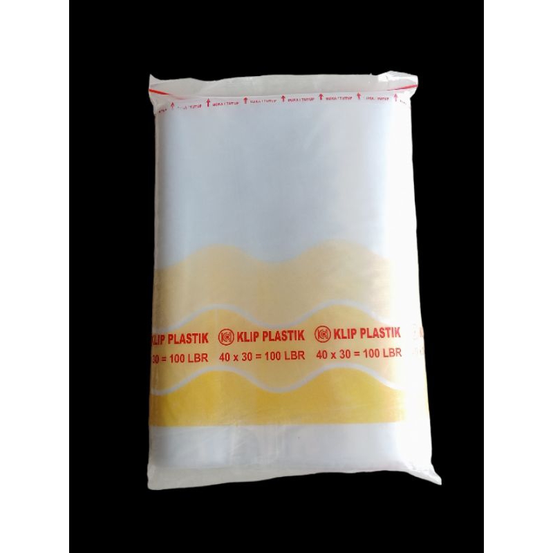 Plastik Klip Ukuran Besar/Jumbo Harga/100lembar