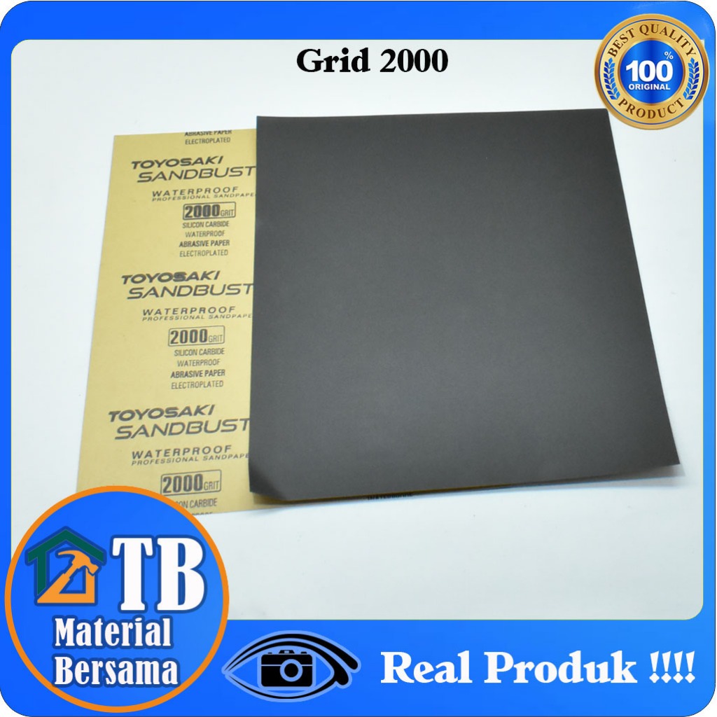 Toyosaki Amplas Duco / Kasar Halus / Professional Sandpaper Waterproof / Abrasive Paper / Paper Sili