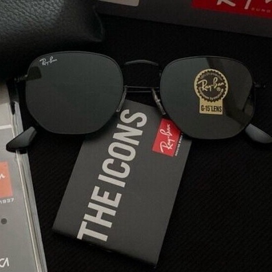 Kacamata hitam Rayban hexagonal original