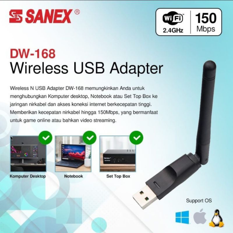 Dongle Wifi Sanex DW-168