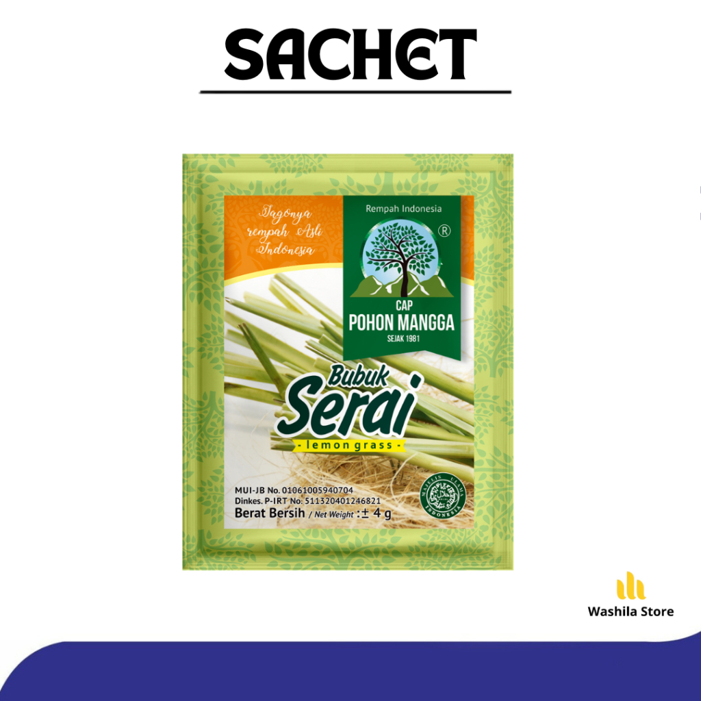 

SACHET - Bumbu SERAI Bumbu Cap Pohon Mangga Bumbu Bubuk Serai 1 Sachet