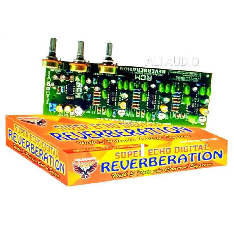kit echo REVERB 3 IC 3POT merek RECOM tanpa dus