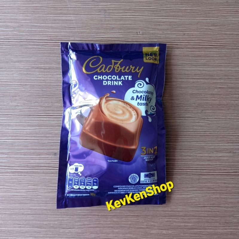 

CADBURY 3in1 Malaysia Minuman Cokelat Chocolate Drink Harga per Sachet