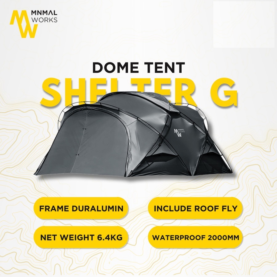 MINIMAL WORKS Shelter G Tenda Camping Glamping Dome Outdoor