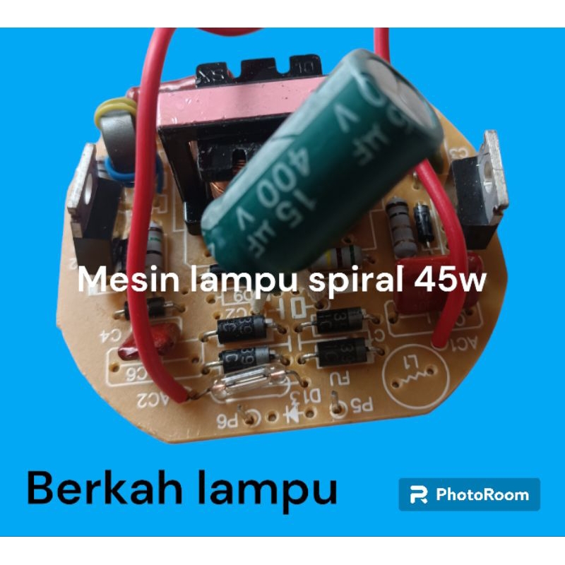 MESIN LAMPU SPIRAL 45W