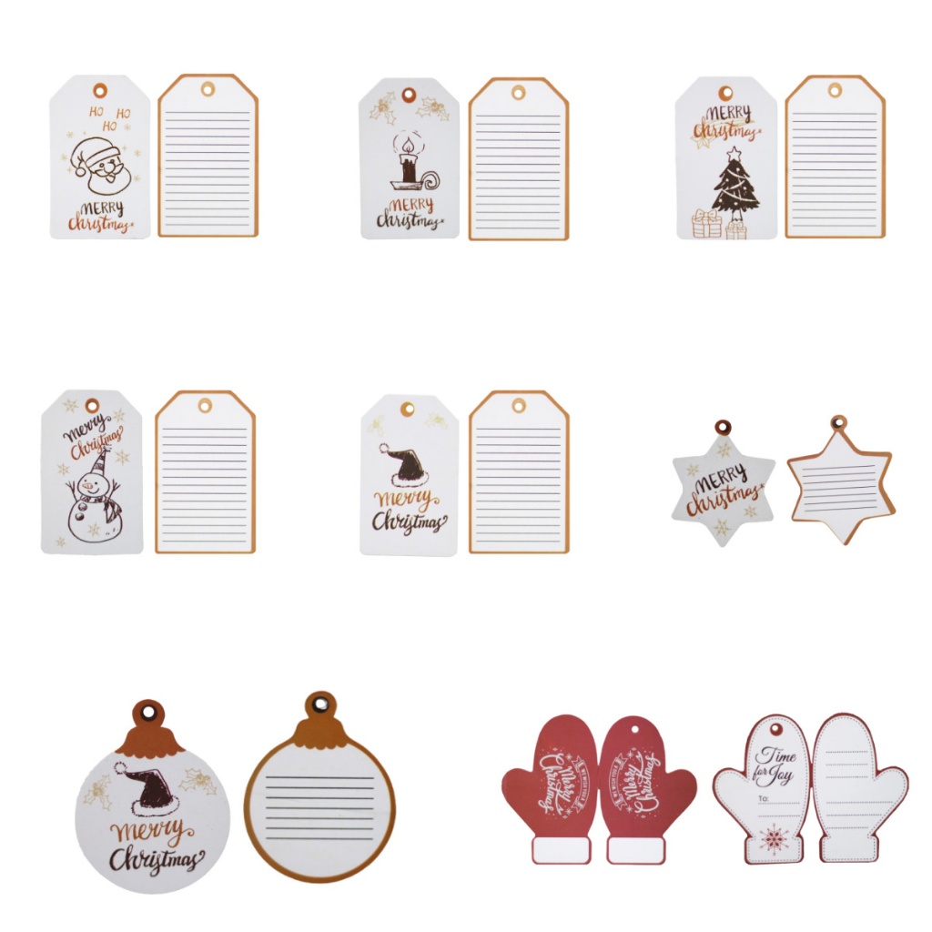 Hang tag natal | kartu ucapan | Tag natal | Tag kado natal - tokodus cibaduyut