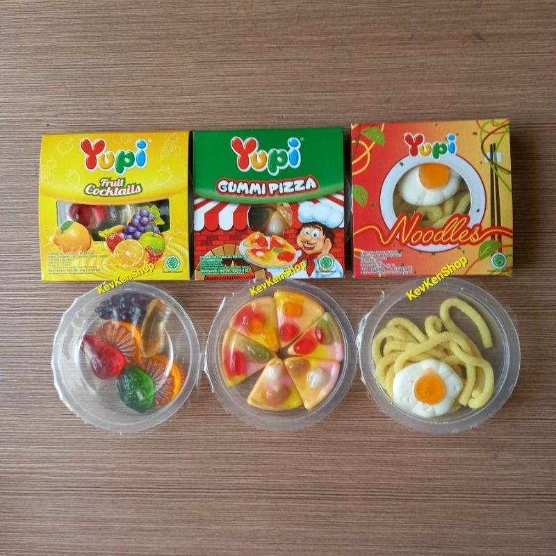 

YUPI Original Rasa Gummi Pizza or Fruit Cocktails atau Noodles