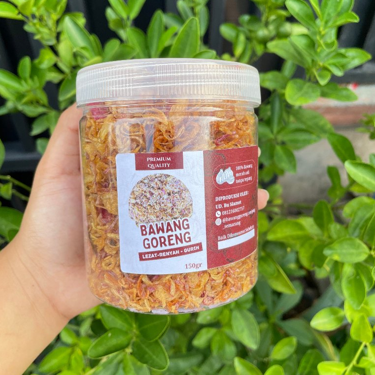 

Bawang Goreng Premium Kriuk Asli 100% Tanpa Campuran | Bawang Goreng Wareng 150gr